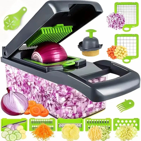 16-in-1 Vegetable Chopper & Slicer for Kitchen Essentials