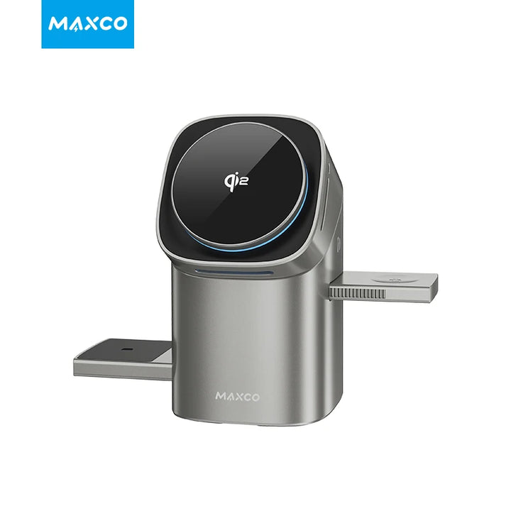 Qi2 3-in-1 Wireless Charger with Auto-Rotating Dock