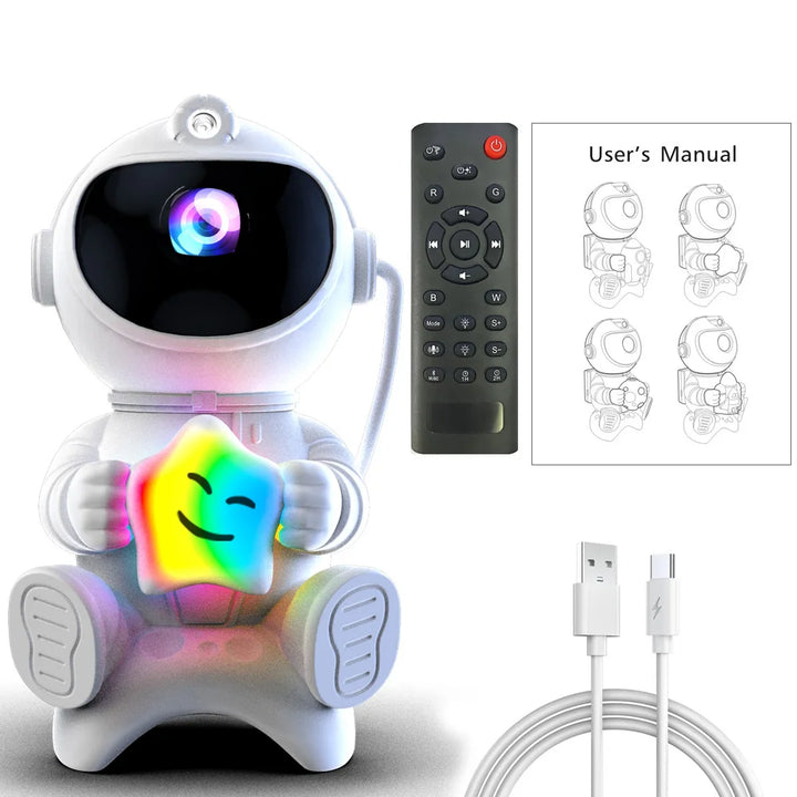 Astronaut Galaxy Projector – Starry Night Light with Remote Control